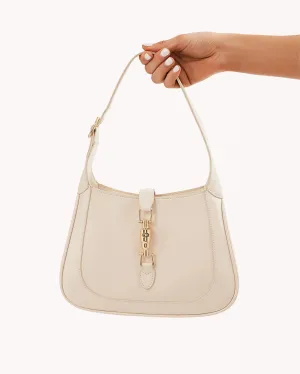 ALIX SHOULDER BAG - CHALK CRINKLE PATENT