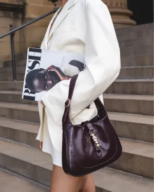 ALIX SHOULDER BAG - MULBERRY CRINKLE PATENT