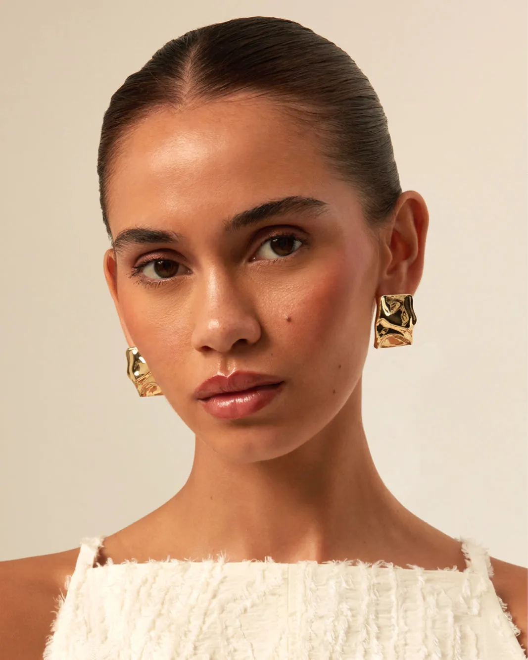 AMBER EARRINGS - GOLD