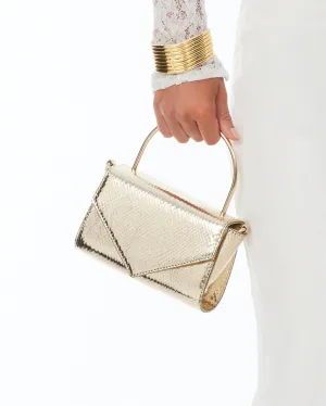ASTON HANDLE BAG - GOLD SCALE