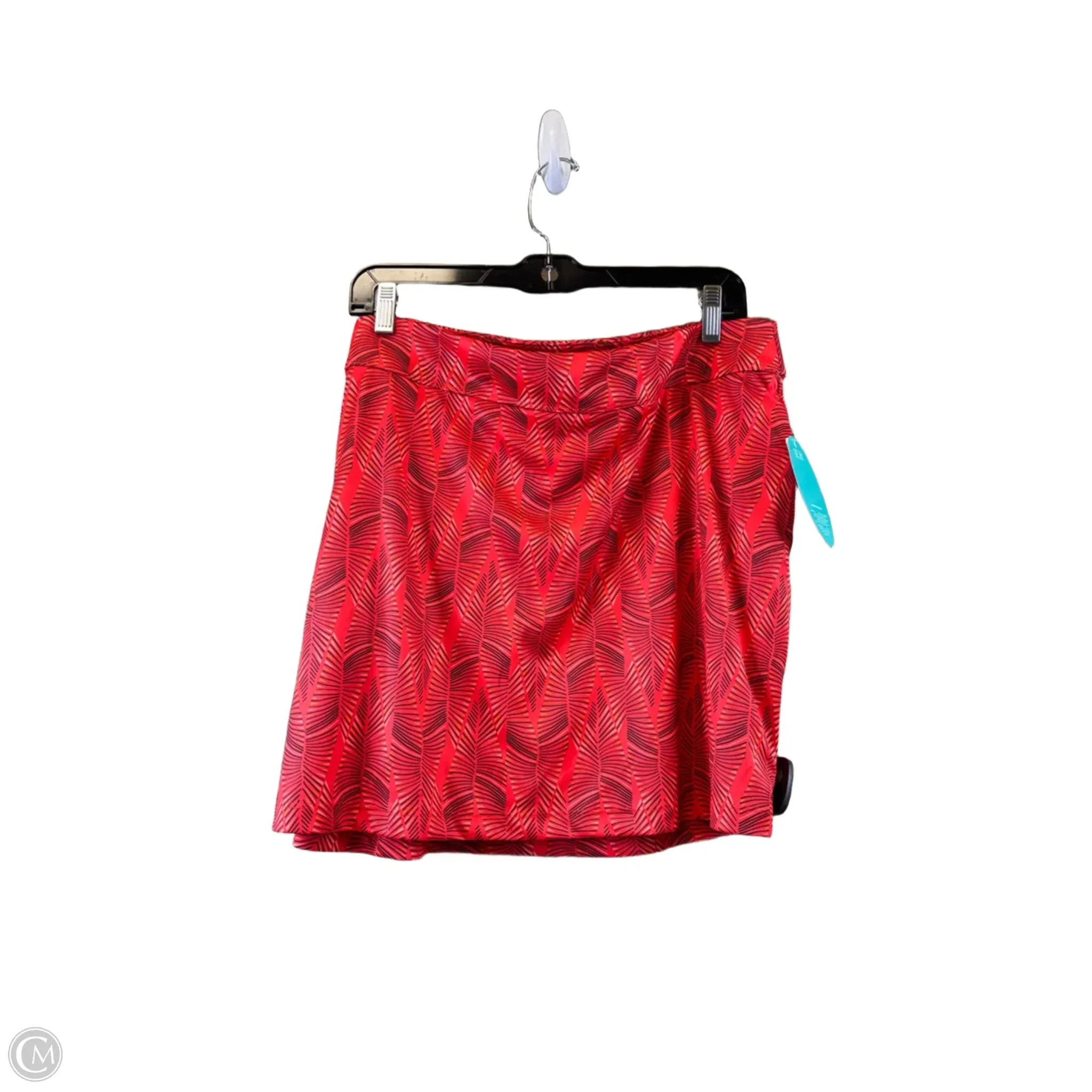 Athletic Skort By Clothes Mentor In Black & Orange, Size: Xl