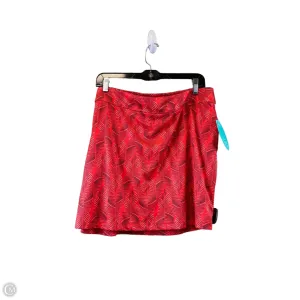 Athletic Skort By Clothes Mentor In Black & Orange, Size: Xl