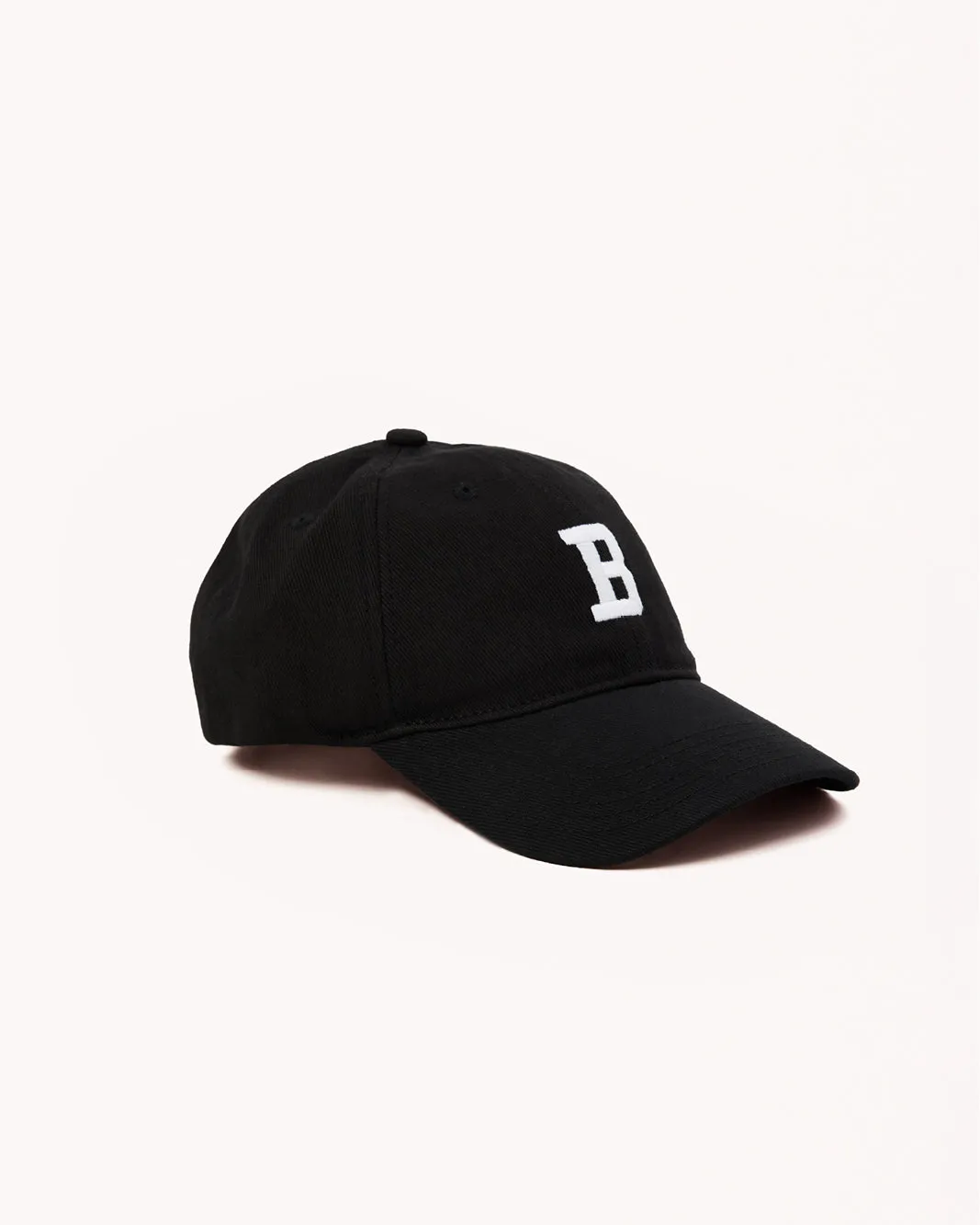 B BASEBALL CAP - BLACK