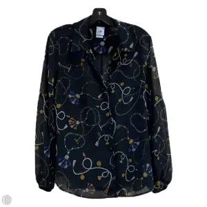 Blouse Long Sleeve By Cabi In Black, Size: L