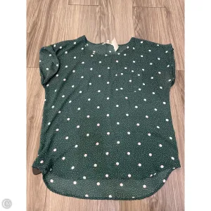 Blouse Short Sleeve By Maurices In Green, Size: M