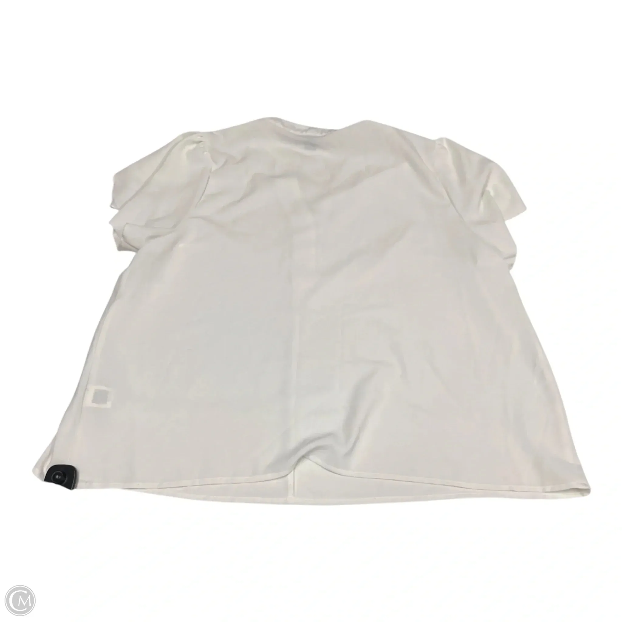 Blouse Short Sleeve By Shein In White, Size: 2x