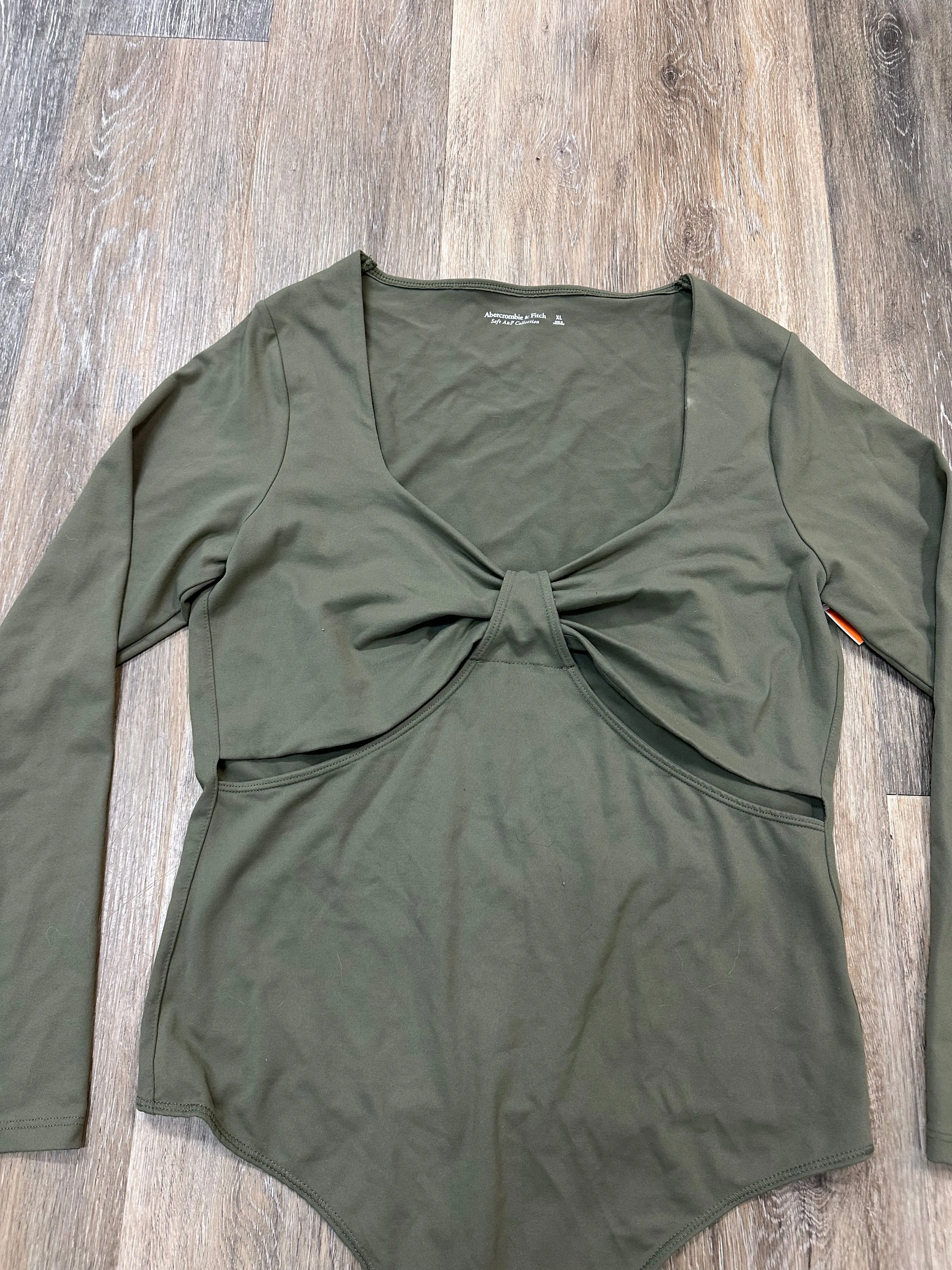 Bodysuit By Abercrombie And Fitch In Green, Size: Xl