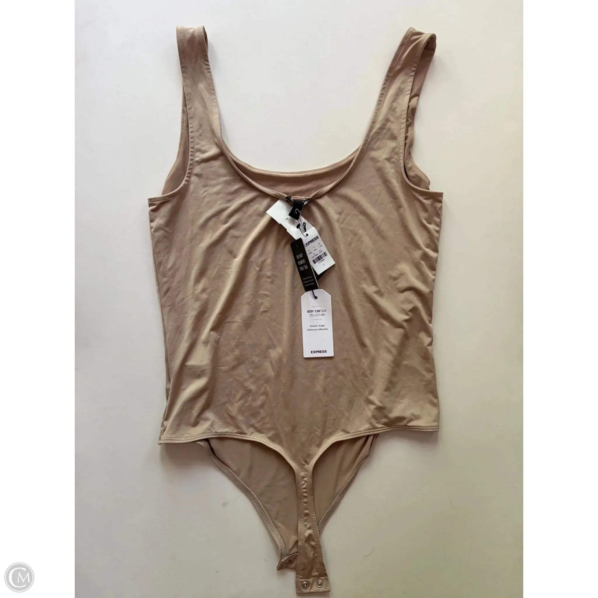 Bodysuit By Express In Tan, Size: L