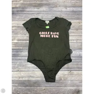 Bodysuit By Project Social Tee In Green, Size: L