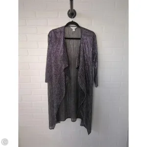 Cardigan By Christopher And Banks In Silver, Size: Xl