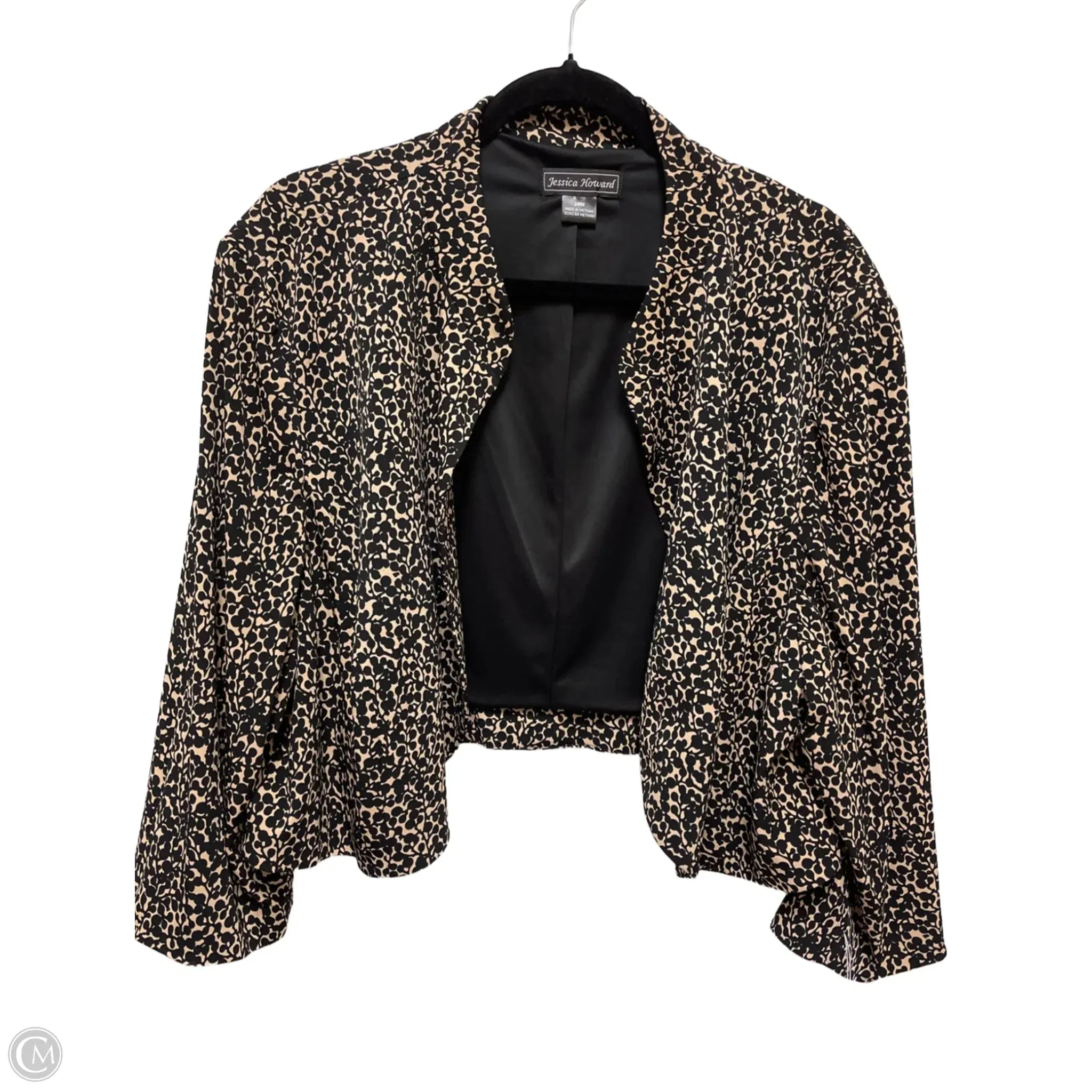Cardigan By Jessica Howard In Black, Size: 4x