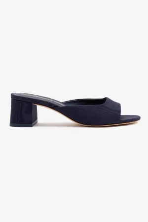 Chloe Gosselin by Larroud Anah Mule In Navy Fabric