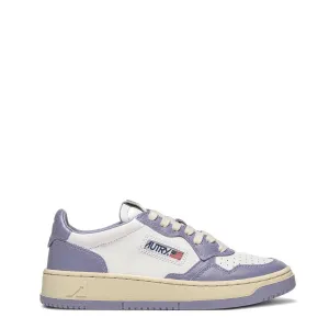 Clearance Price Autry Womens Medalist Low Trainers White / Lavender  Going Fast!