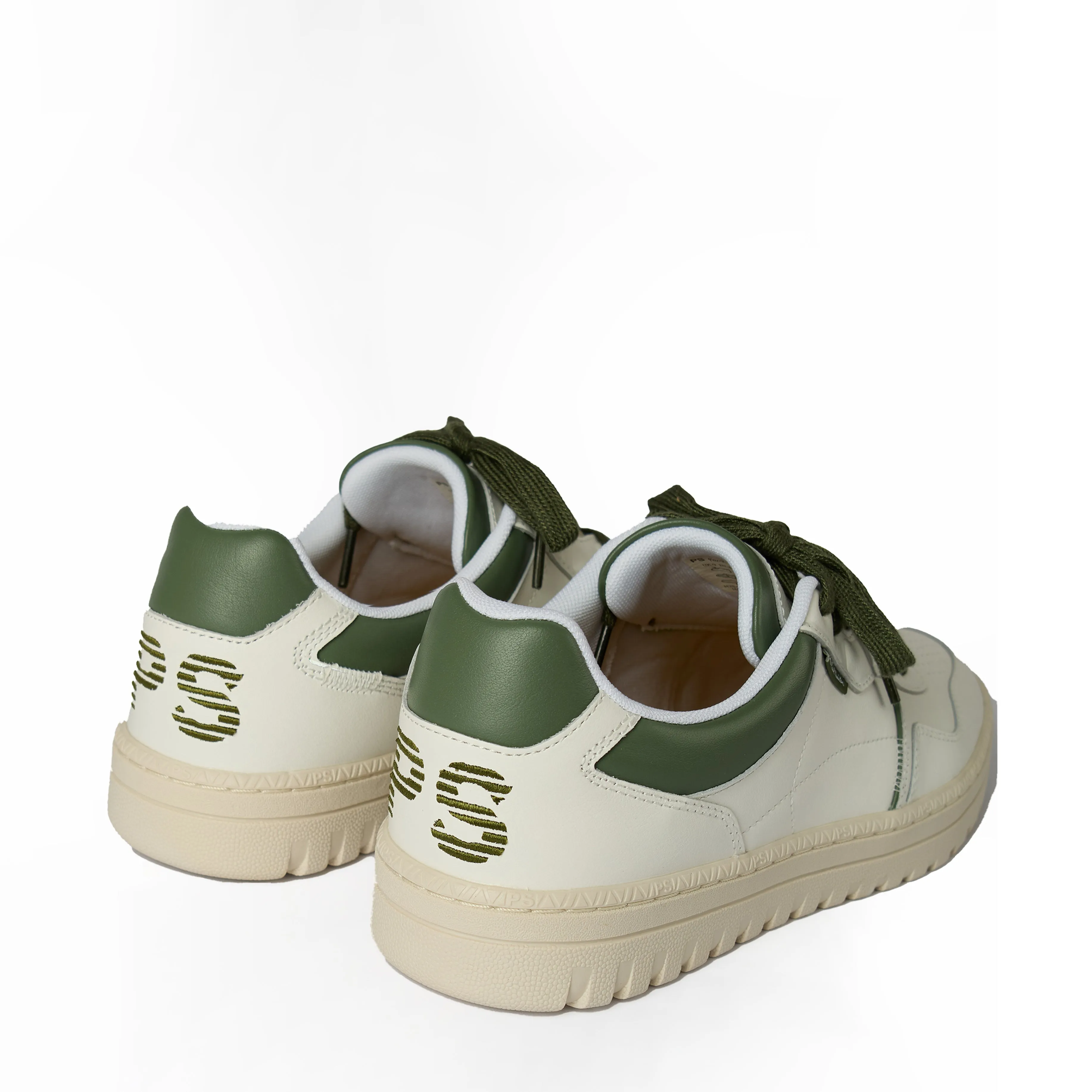 Clearance Price Paul Smith Mens Shoe Ellis Green Spoiler White  Stylish & Comfortable