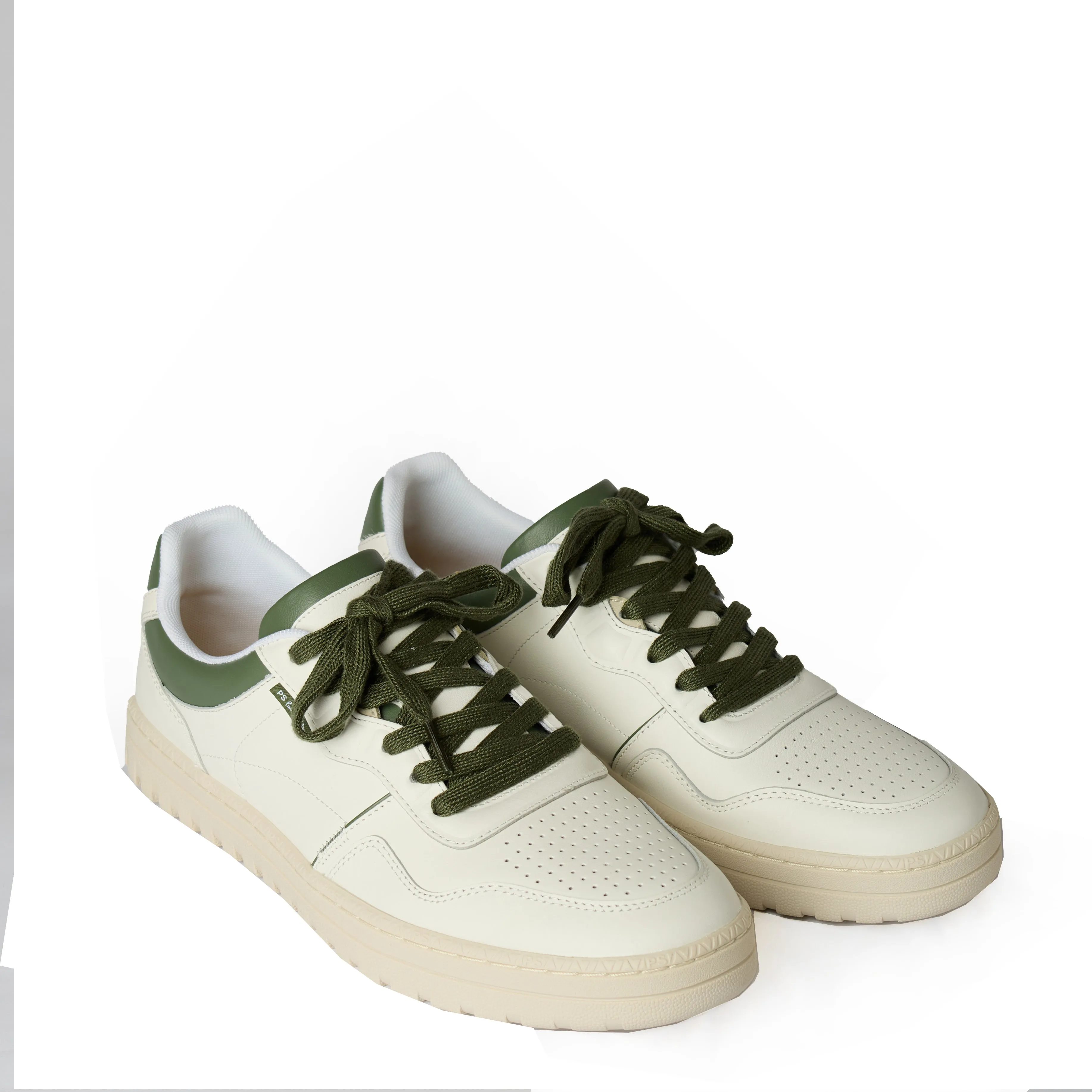 Clearance Price Paul Smith Mens Shoe Ellis Green Spoiler White  Stylish & Comfortable