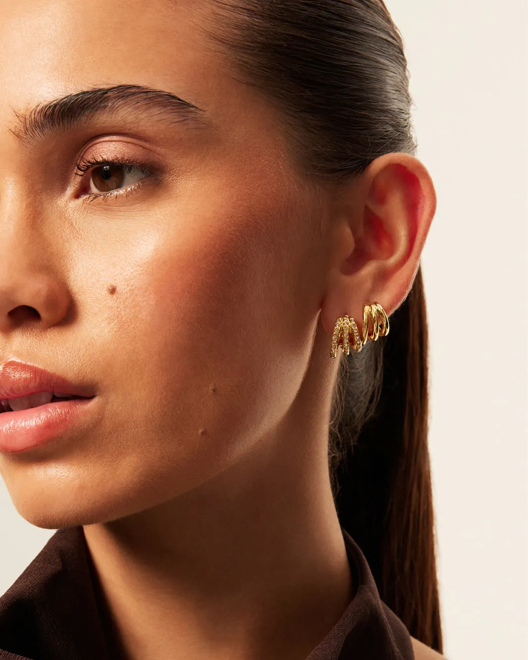 DAISY EARRINGS 2 PACK - GOLD PLATED 18K