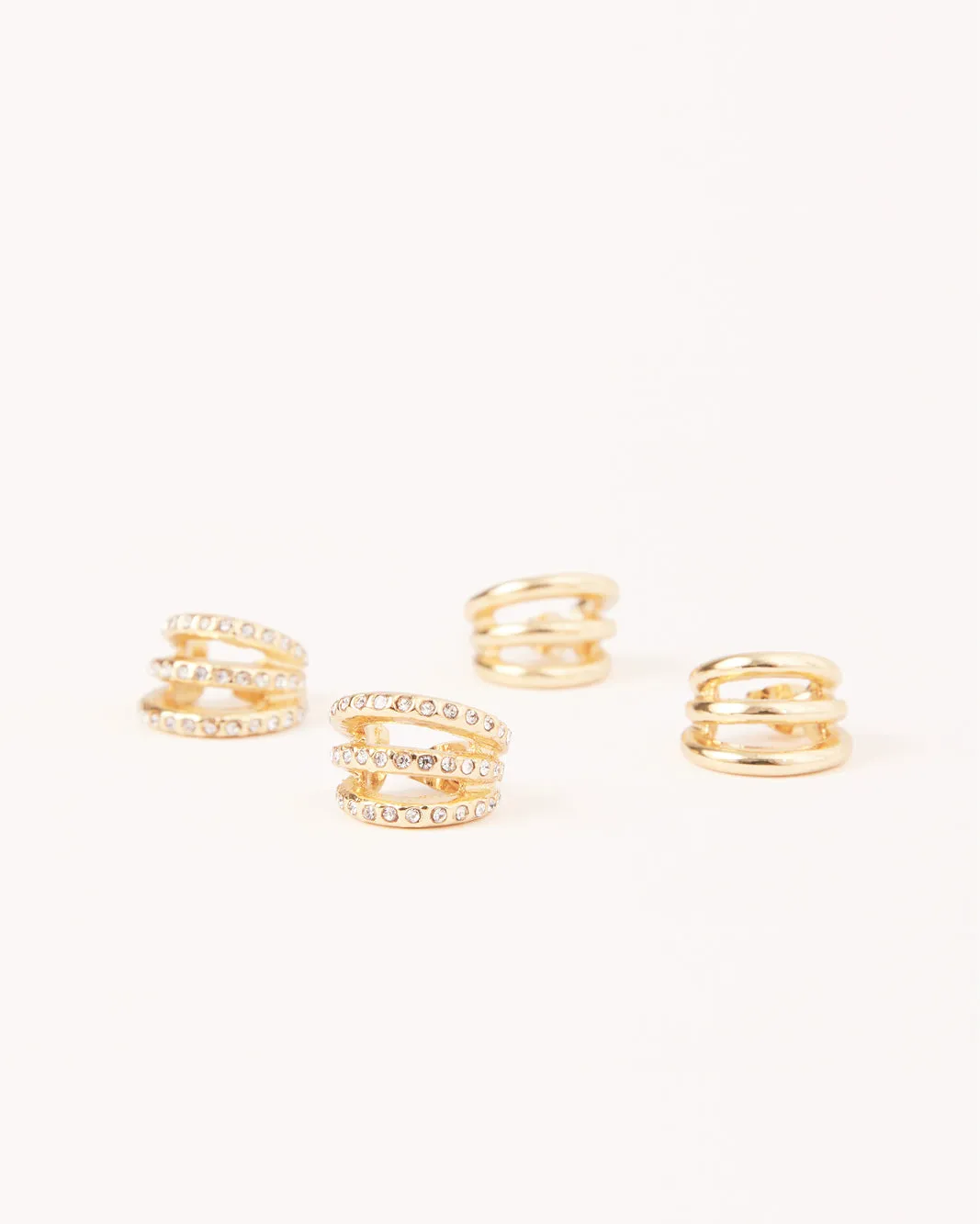 DAISY EARRINGS 2 PACK - GOLD PLATED 18K