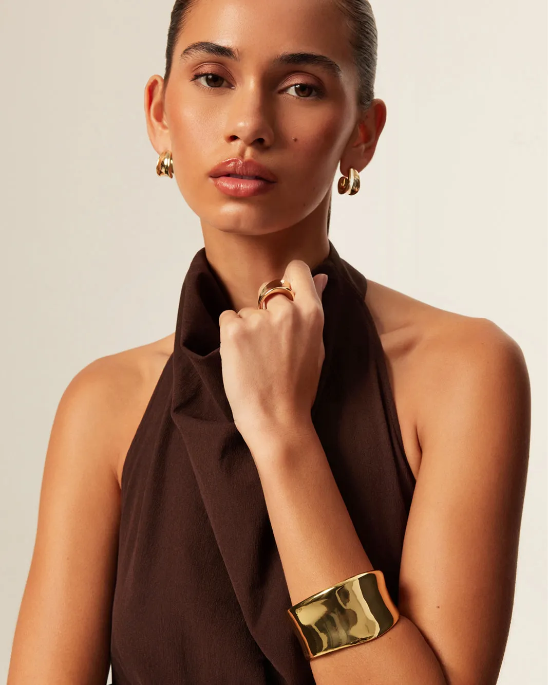 DEMI BANGLE - GOLD PLATED 18K