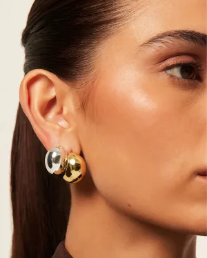 ELENA EARRINGS 2 PACK - GOLD PLATED 18K-STERLING SILVER