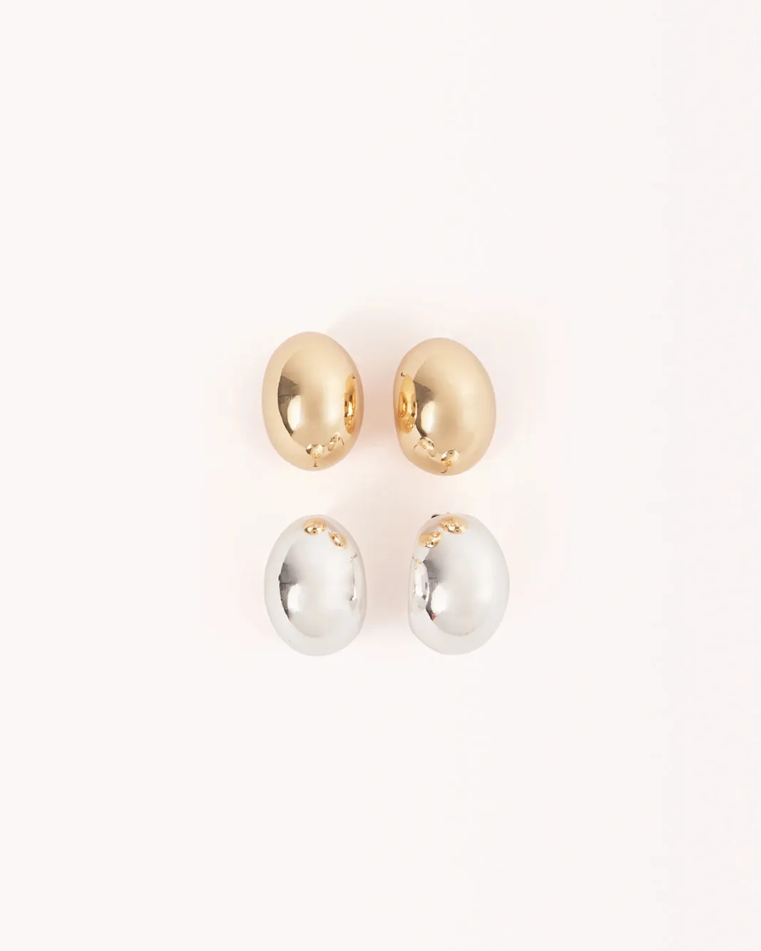 ELENA EARRINGS 2 PACK - GOLD PLATED 18K-STERLING SILVER
