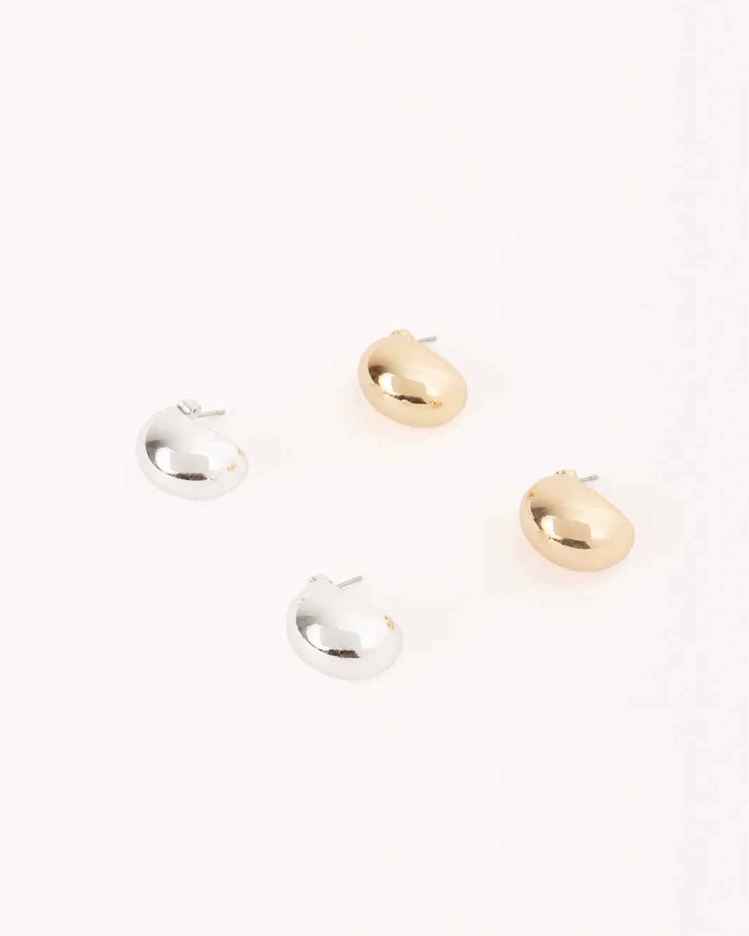 ELENA EARRINGS 2 PACK - GOLD PLATED 18K-STERLING SILVER
