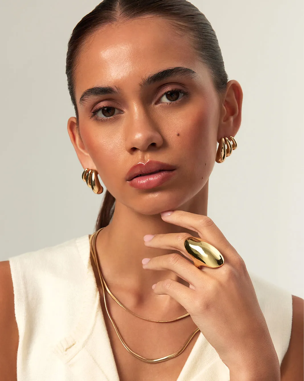 EMELY RING - GOLD PLATED 18K