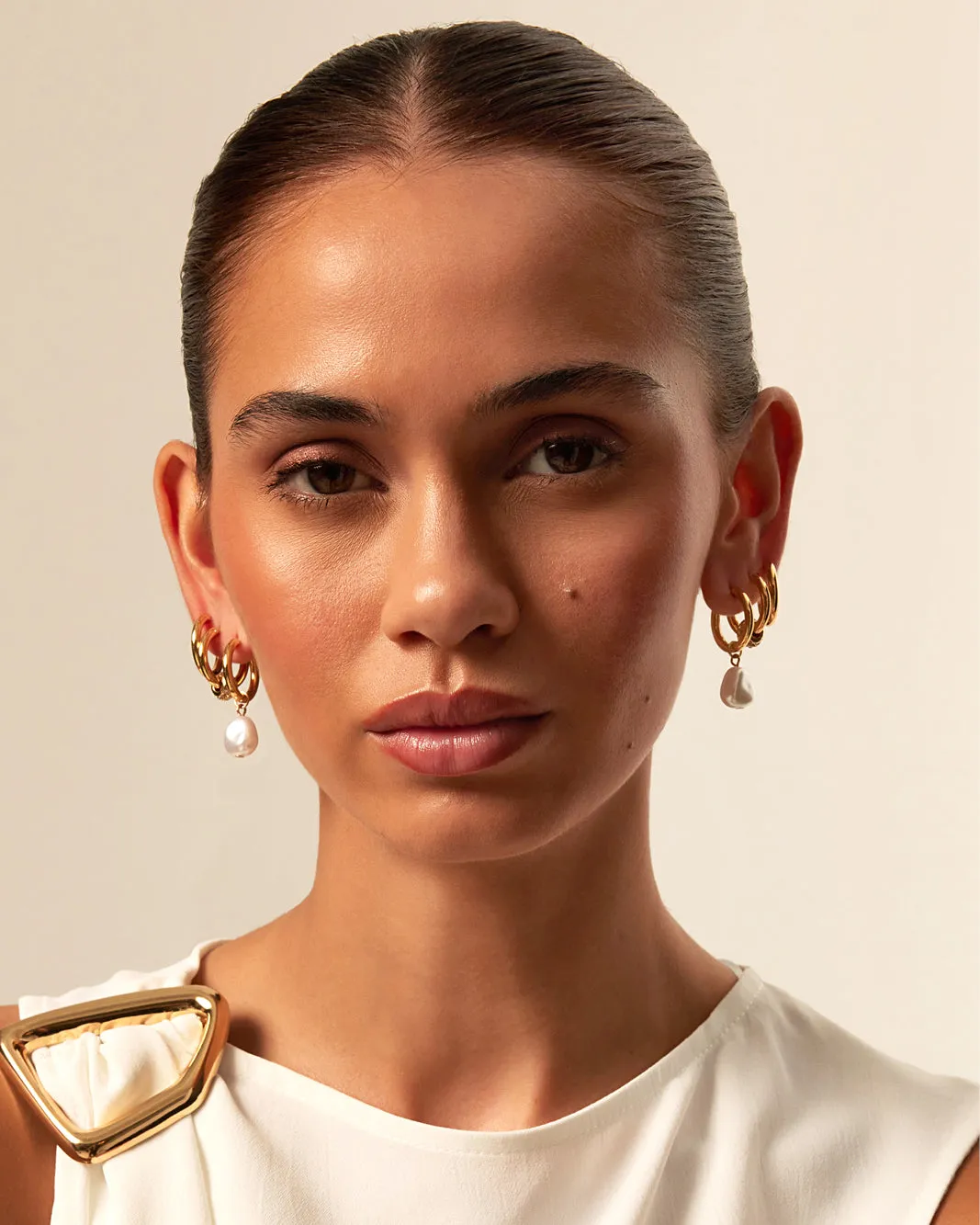 EMMY 3 PACK EARRINGS - GOLD PLATED 18K