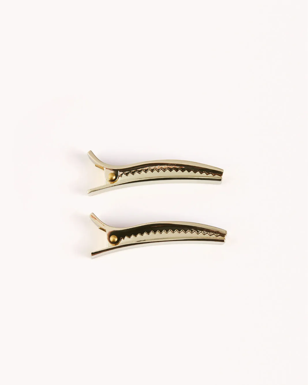 ENAMEL HAIR CLIP - BLACK