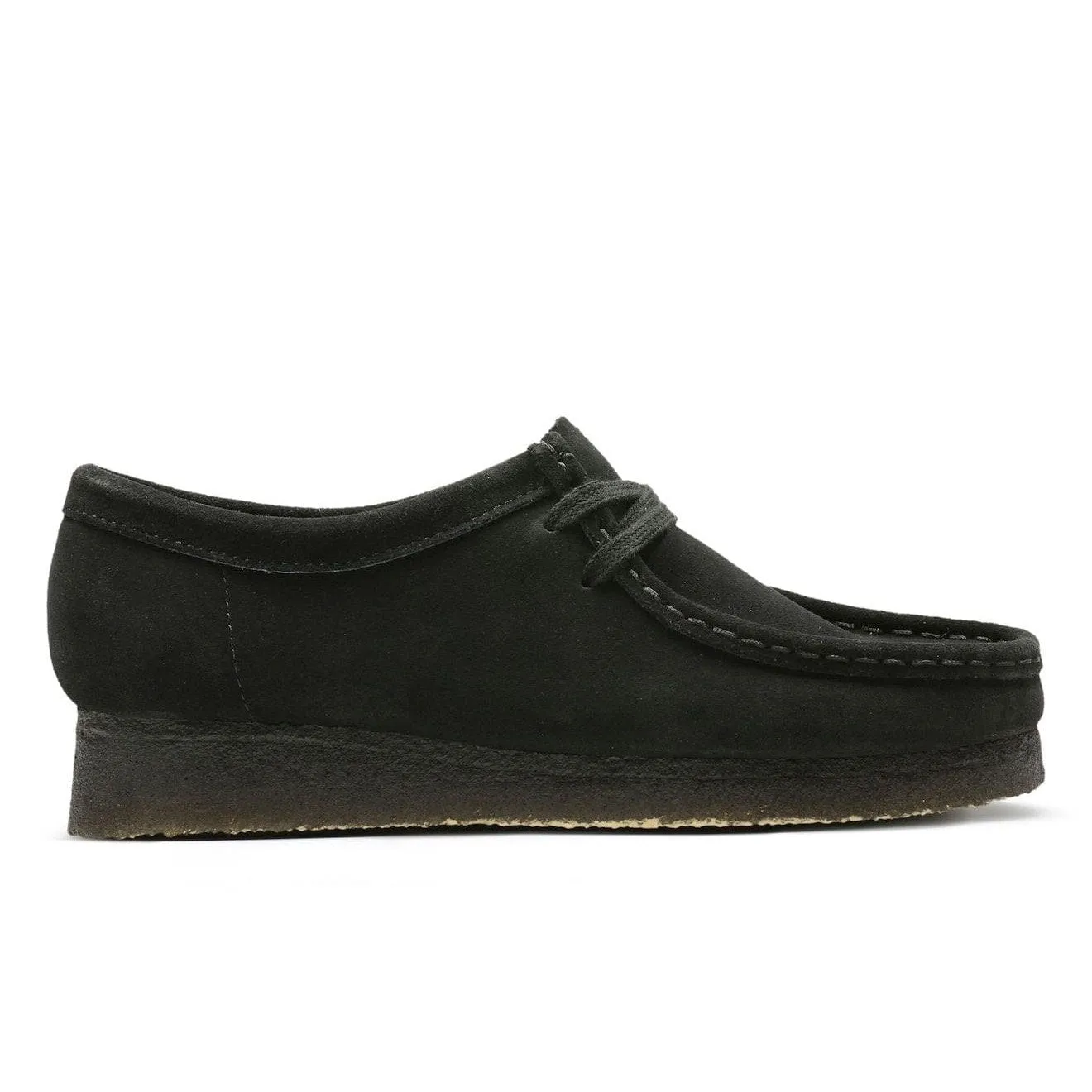 Final Few Clarks Originals Womens Wallabee Shoes Black Suede  Today Only!