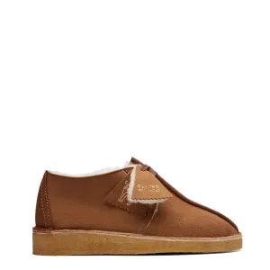 Flash Sale! Clarks Originals Womens Desert Trek Warmlined Shoes Tan  Ends Soon!