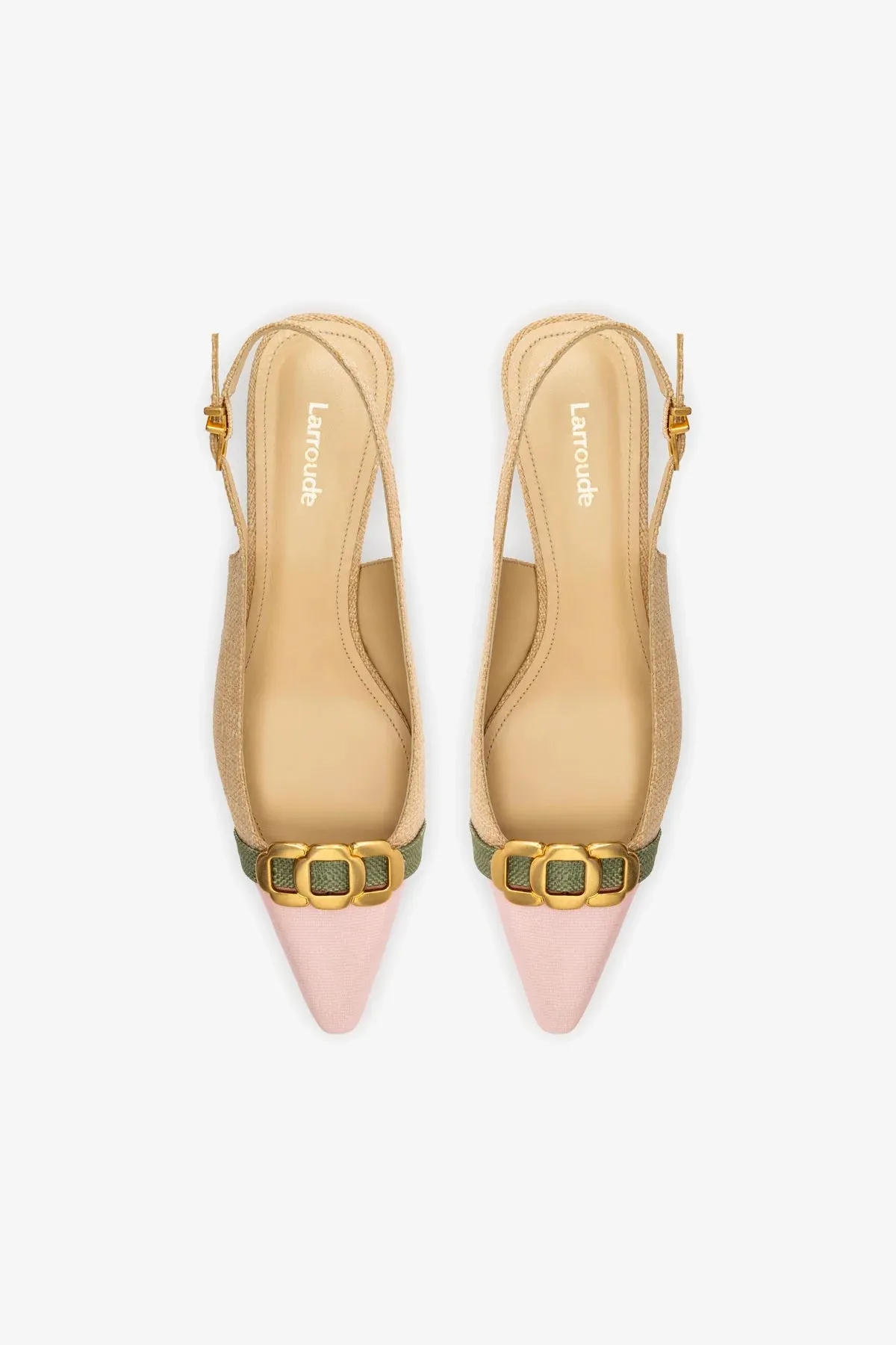 Franca Pump In Beige Raffia
