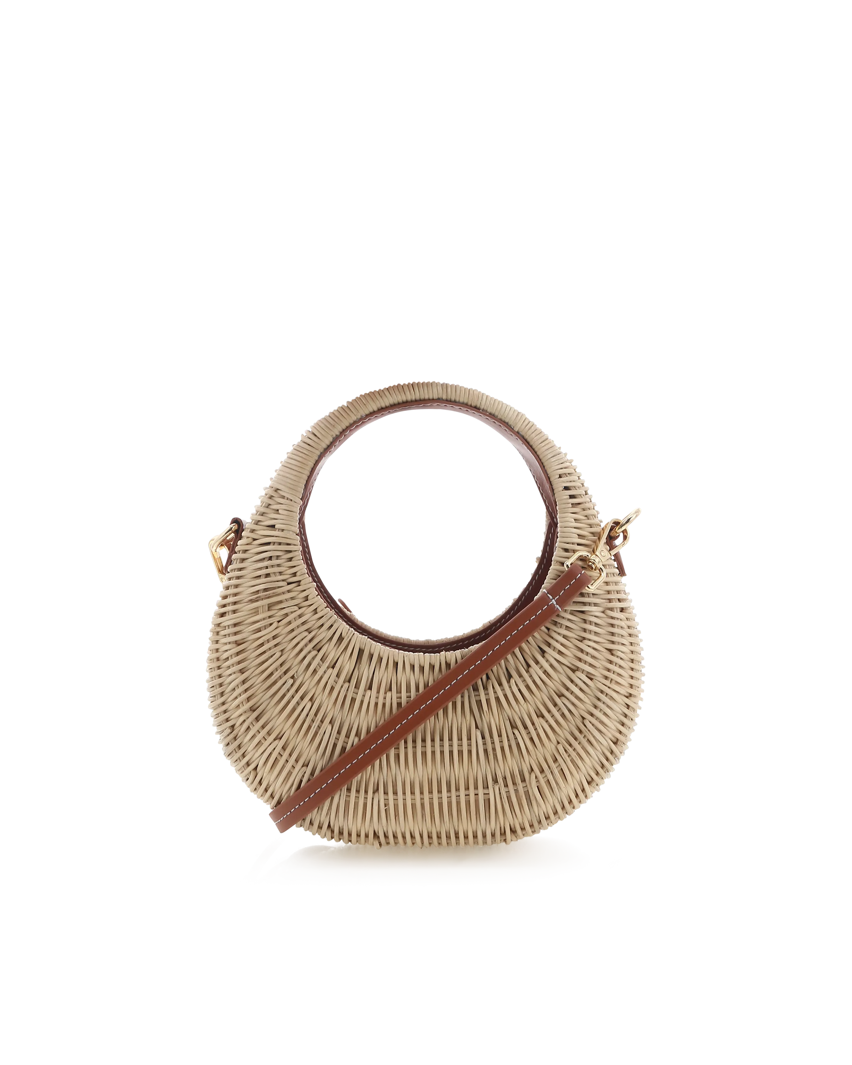 GIANNA HANDLE BAG - NATURAL RATTAN