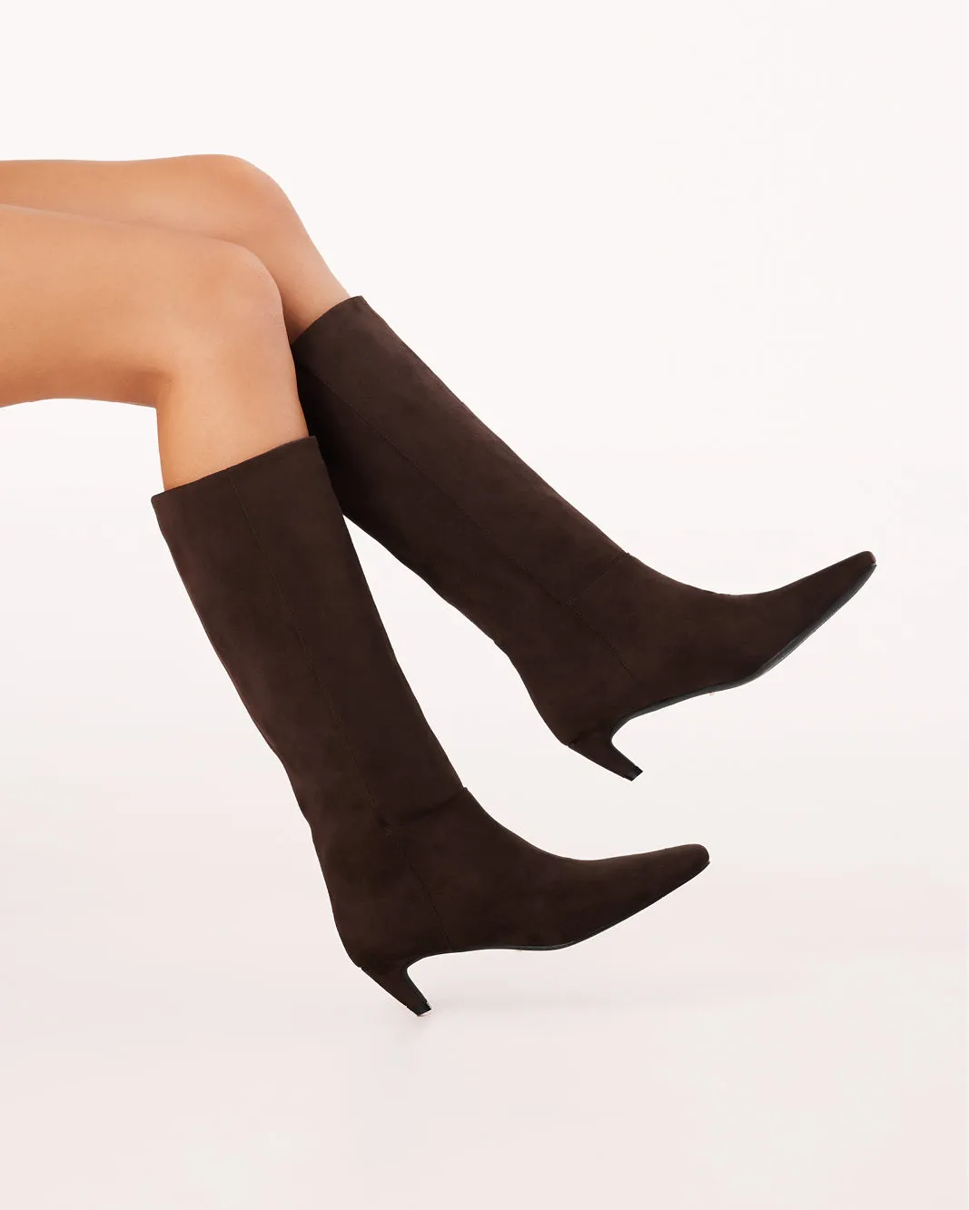 JOVIE  - DARK CACAO SUEDE