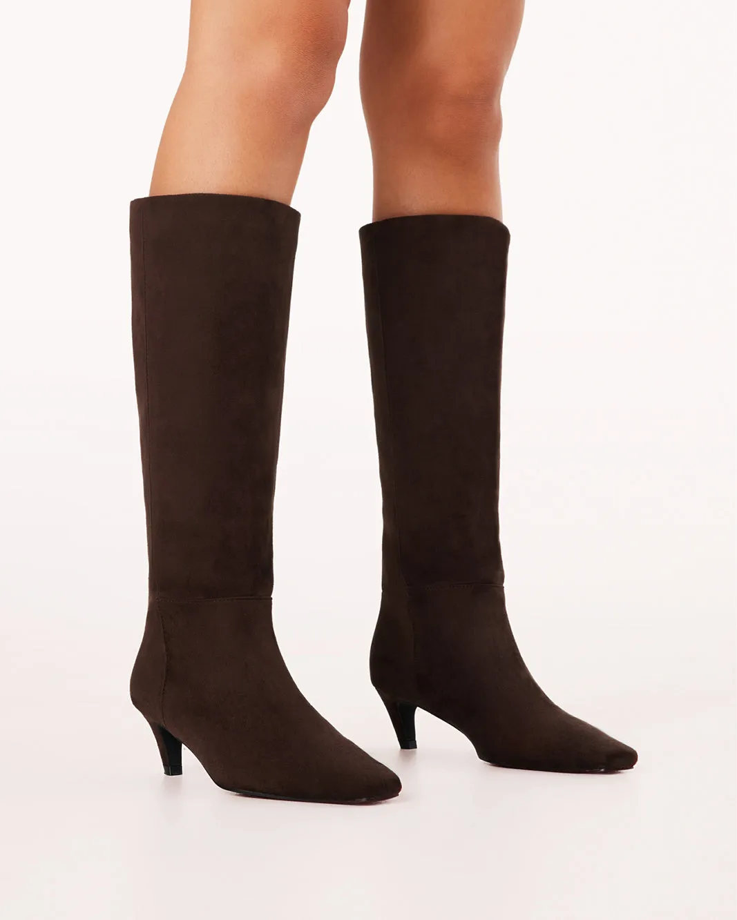 JOVIE  - DARK CACAO SUEDE