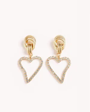 KEELY EARRINGS - GOLD-DIAMANTE
