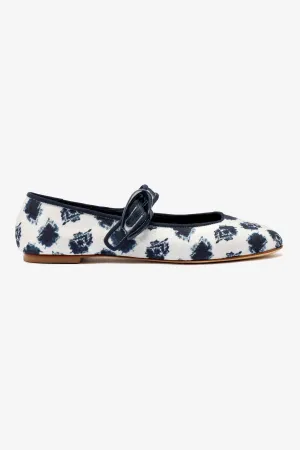 Larroud x Jonathan Cohen Verona Ballet Flat In Tiedye Ocean Linen