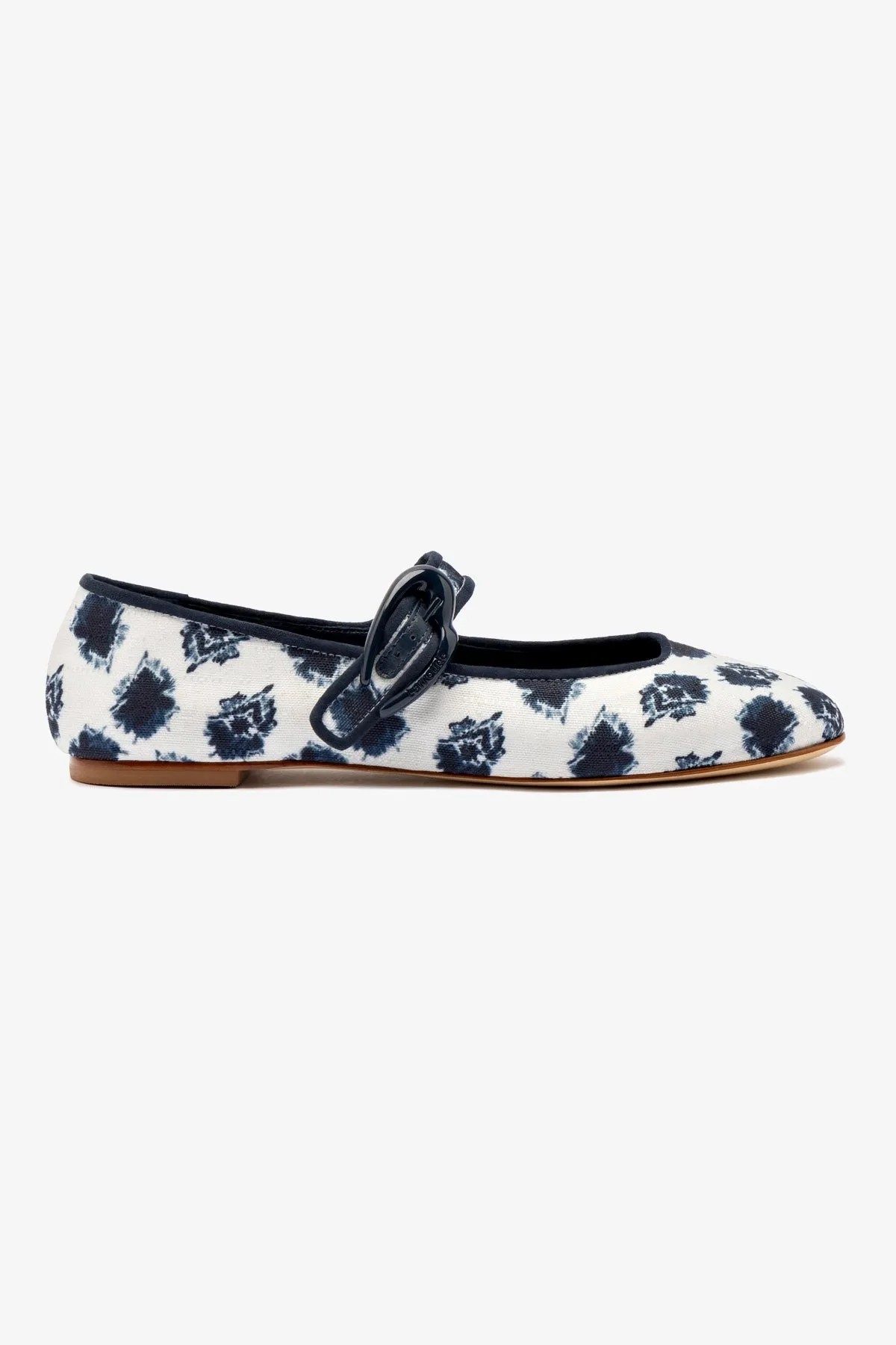 Larroud x Jonathan Cohen Verona Ballet Flat In Tiedye Ocean Linen