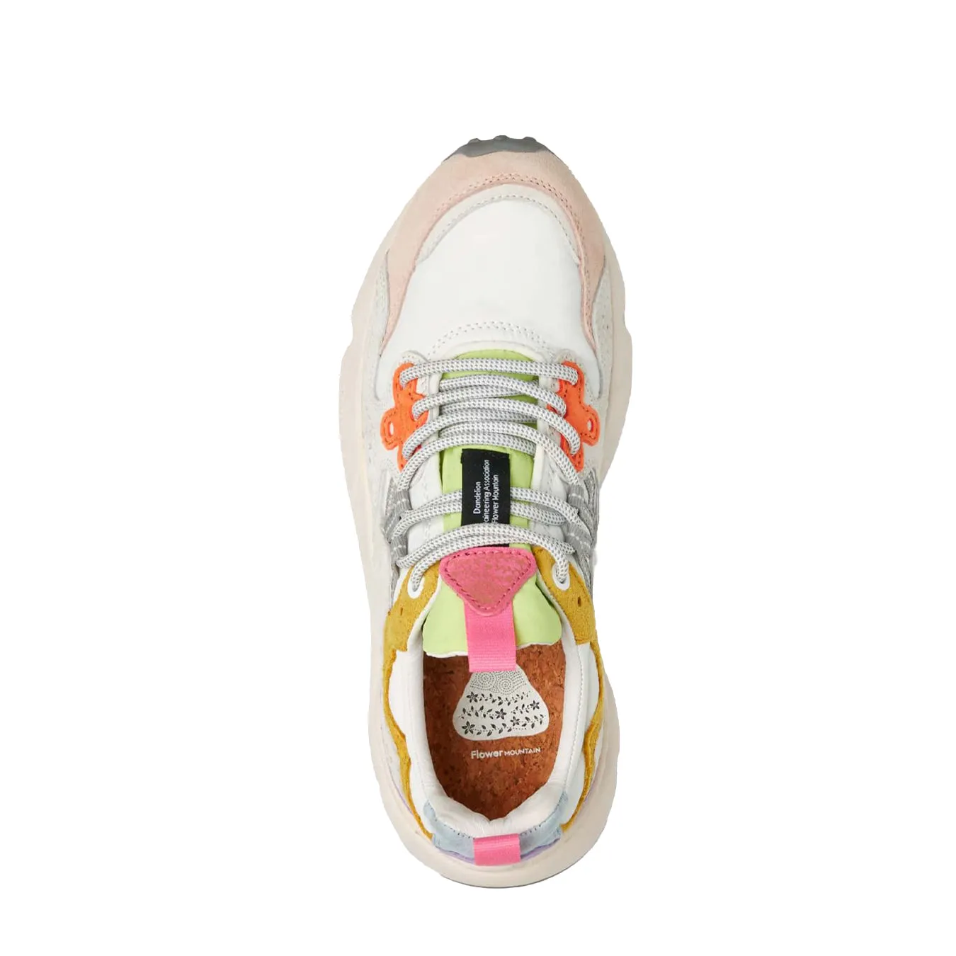 Limited Edition Flower Mountain Womens Yamano 3 Trainer White / Pink  Stylish & Comfortable