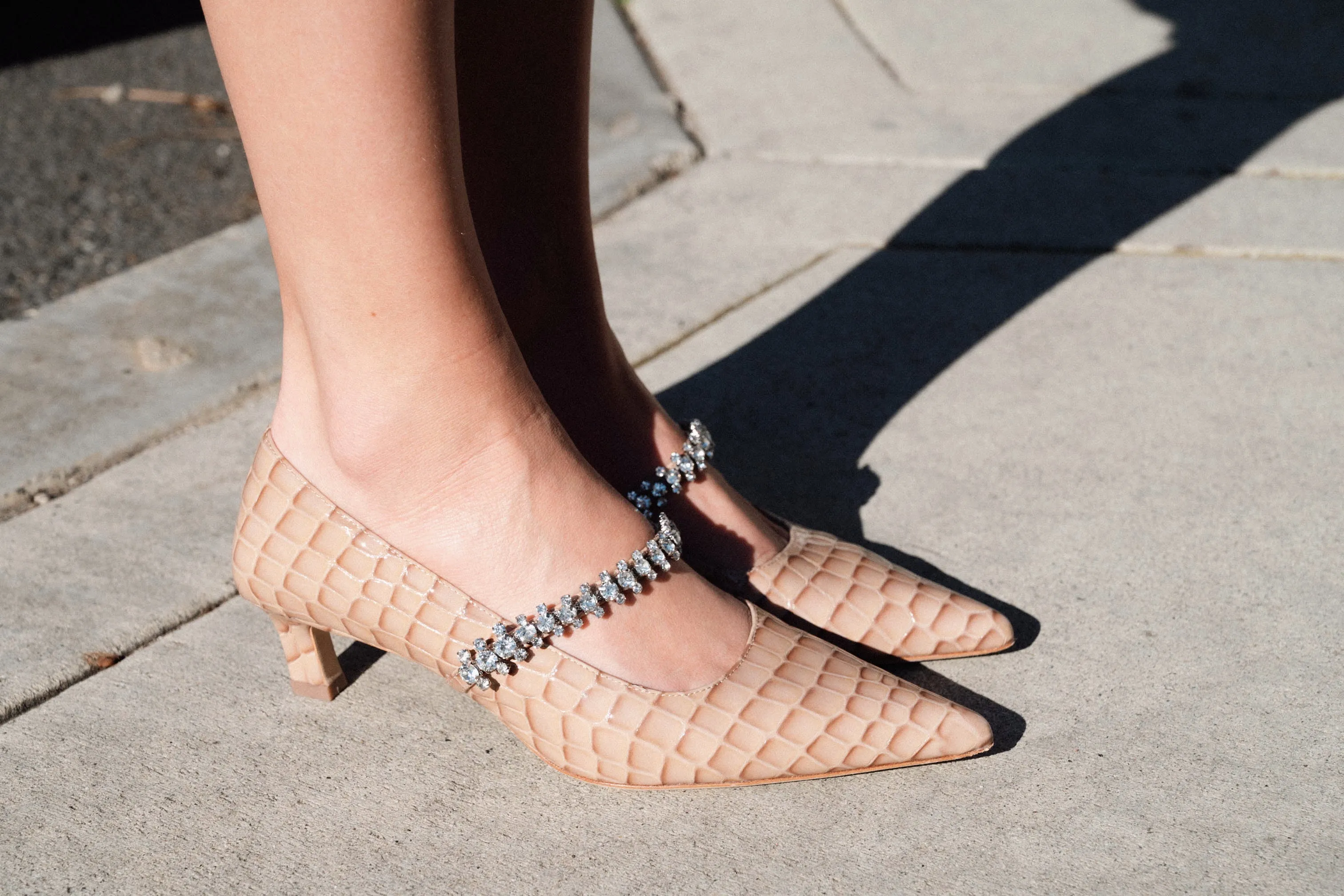 Luxury Feel Antonella Embossed Leather Pump  Last Few Pieces!