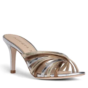 Luxury Feel Lili Silver Leather Sandal  Last Few Pieces!