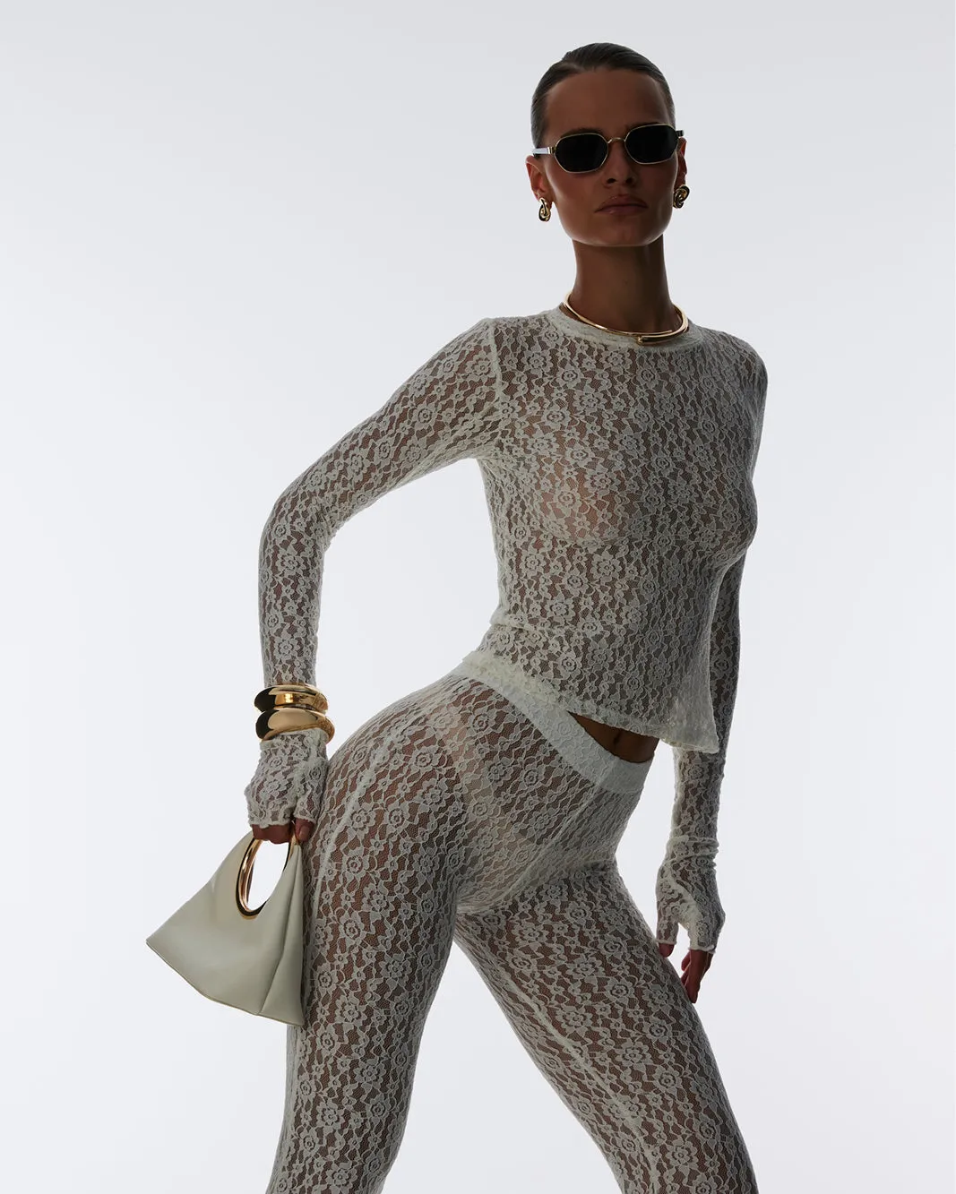 MONROE HANDLE BAG - BONE