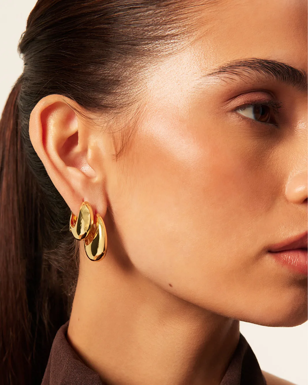 MYA EARRINGS 2 PACK - GOLD PLATED 18K