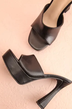 Nerthus Black | High Heel Sandals