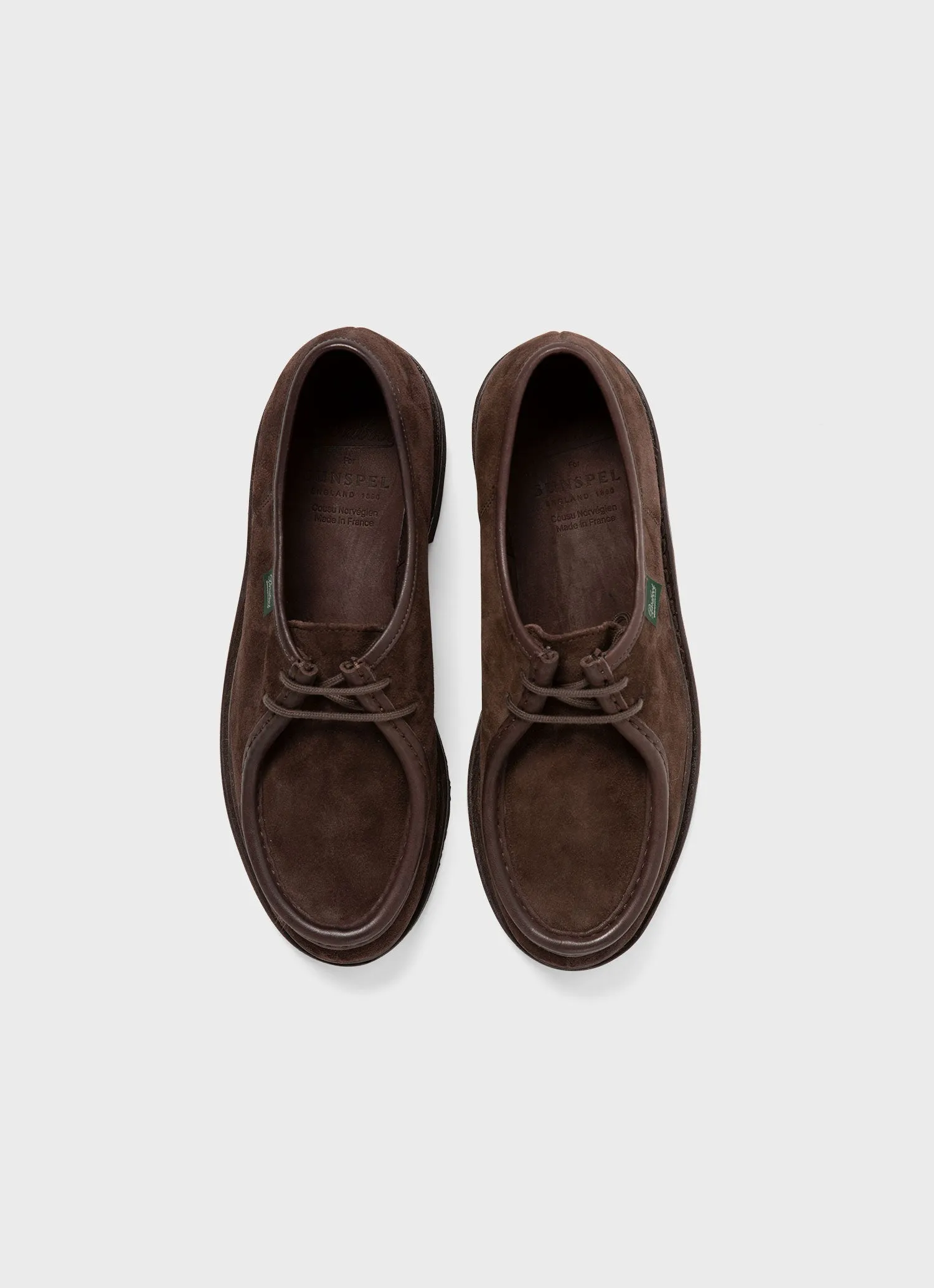 Paraboot Suede Michael in Brown Sunspel