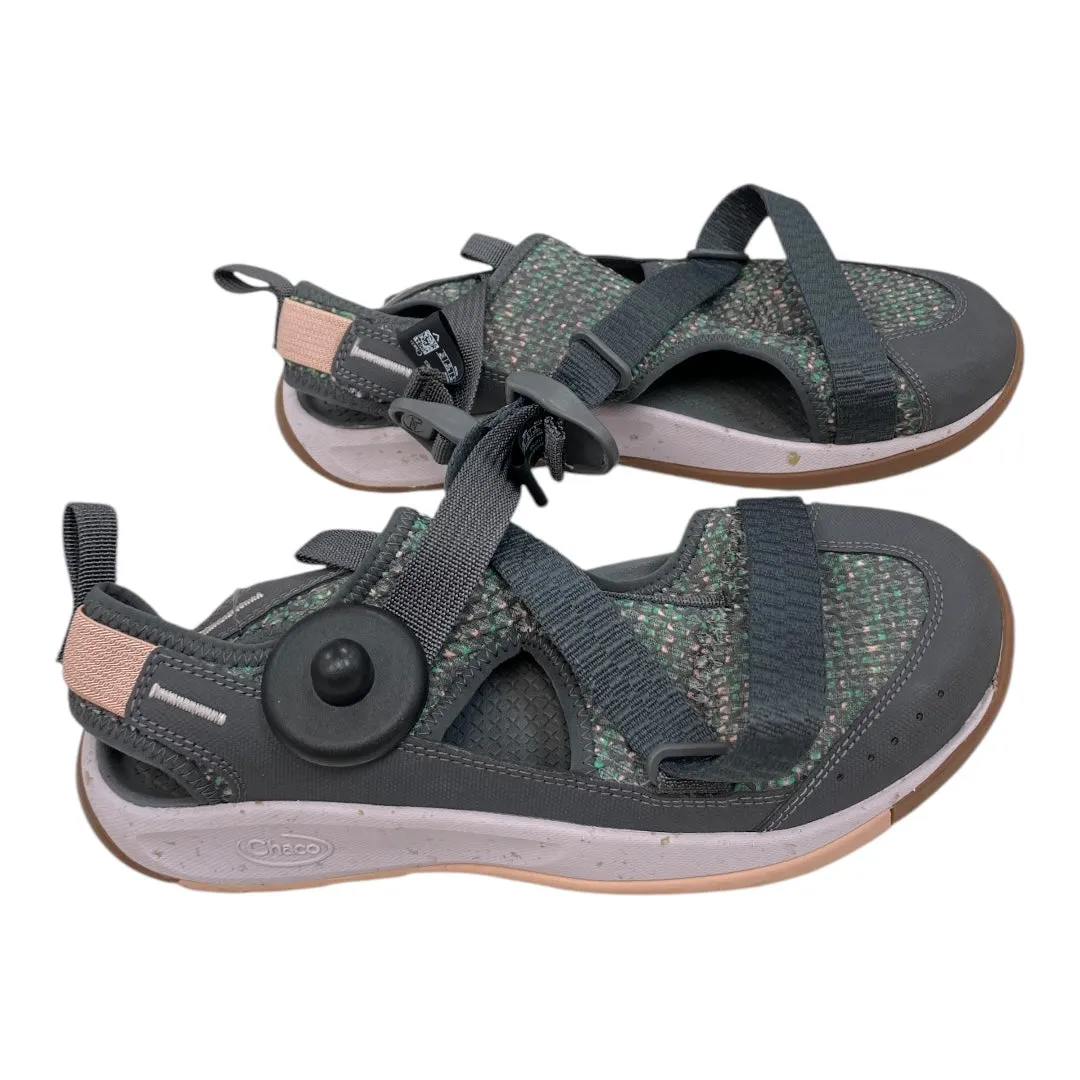 Shoes Athletic By Chacos In Green & Grey, Size:8
