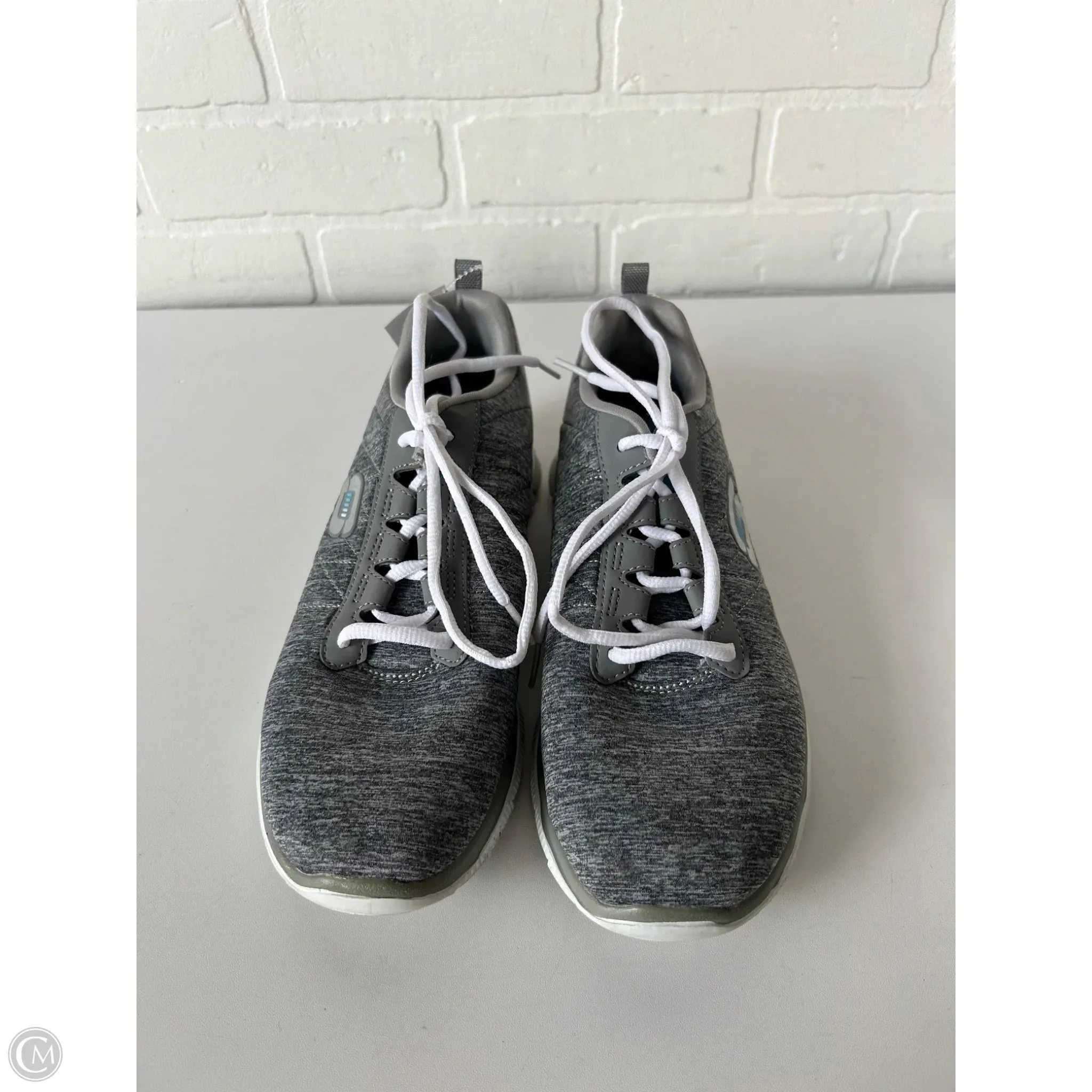 Shoes Athletic By Skechers In Grey, Size: 8