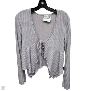 Sweater Cardigan By Clothes Mentor In Purple, Size: M