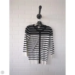 Sweater Cardigan By Merona In Black & White, Size: Xs