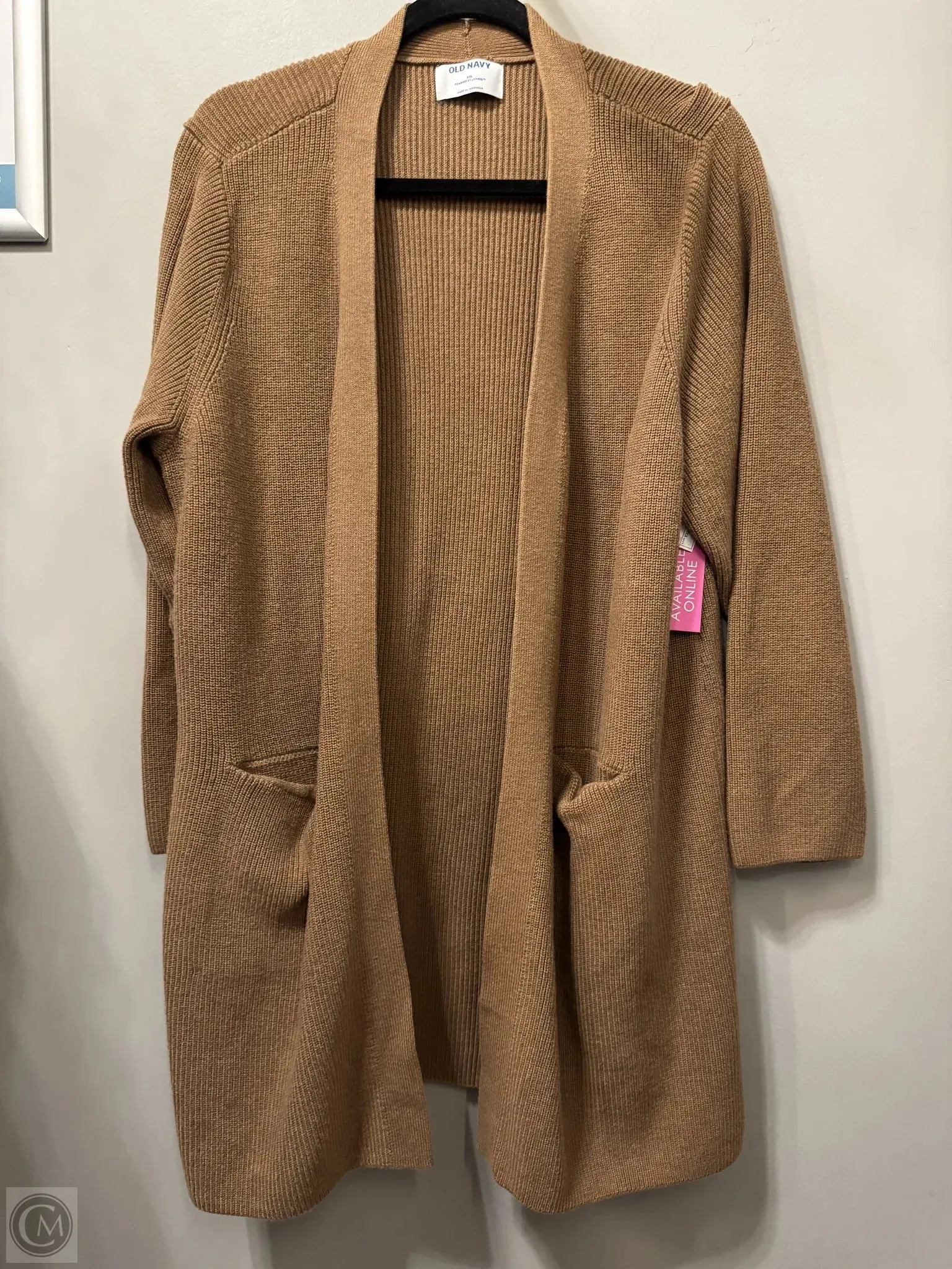 Sweater Cardigan By Old Navy In Brown, Size: Xxl