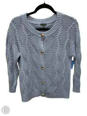 Sweater Cardigan By Talbots In Blue, Size: S
